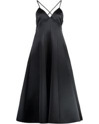 Philosophy Di Lorenzo Serafini - Flared Skirt Satin Dress - Lyst