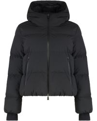Herno - Piumino corto con cappuccio - Lyst