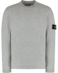 Stone Island - Wool-Blend Crew-Neck Sweater - Lyst