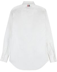 Thom Browne - Camicia in cotone con collo button-down - Lyst