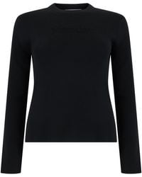 Max Mara - Wool Sweater With Logo - Lyst