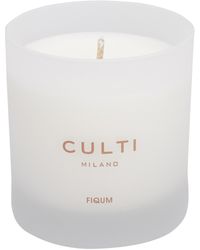 CULTI MILANO Candela profumata Fiqum, 270g - Bianco