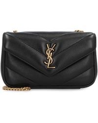 Saint Laurent - Borsa Loulou Mini in pelle - Lyst