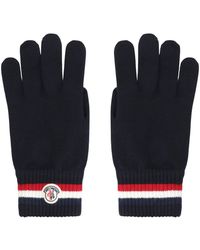 Moncler - Tricolored Wool Gloves - Lyst