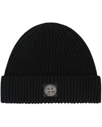 Stone Island - Cappello in lana a coste - Lyst