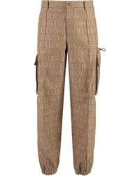 Versace - Cotton Blend Cargo-Trousers - Lyst