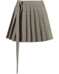 Ami Paris - Wool Mini Skirt - Lyst
