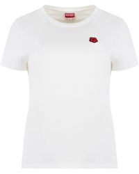 KENZO - Cotton Crew-Neck T-Shirt - Lyst