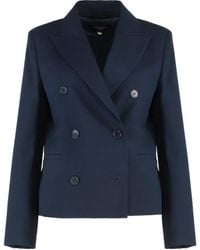 Weekend by Maxmara - Double-Breasted Jacket Carpet - Lyst