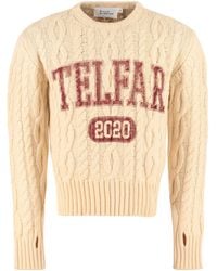 Telfar Cable Knit Pullover - Natural