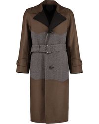 Ferragamo - Wool Long Coat - Lyst