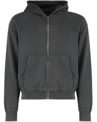 Prada - Felpa full-zip con cappuccio - Lyst