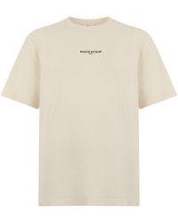 Maison Kitsuné - Cotton T-Shirt Light T-Shirts - Lyst