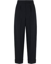 Max Mara - High-Waisted Wool Pants - Lyst