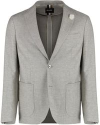 BOSS - Single-Breasted Two-Button Jacket - Lyst