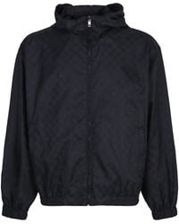 Gucci 'fake/not' Print GG Nylon Jacket in Natural for Men | Lyst