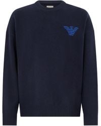 Emporio Armani - Wool Blend Pullover - Lyst