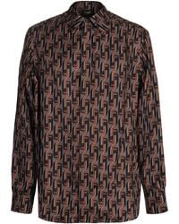 Fendi - Long Sleeved Allover Printed Shirt - Lyst