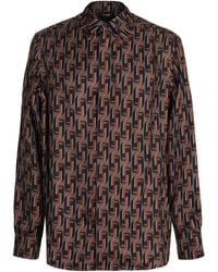 Fendi - Silk Shirt-Uomo - Lyst
