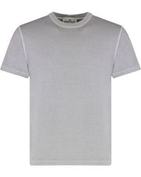 Stone Island - Logo Cotton T-Shirt - Lyst