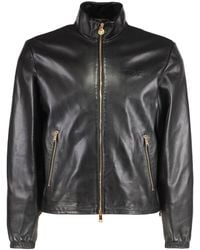 Versace - Leather Jacket - Lyst