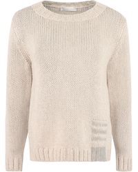 Fabiana Filippi Wool And Silk Blend Sweater - Natural