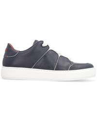 Z Zegna Tiziano Leather Sneakers - Blue