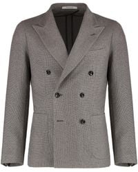 Tagliatore - Double-Breasted Wool And Silk Jacket - Lyst