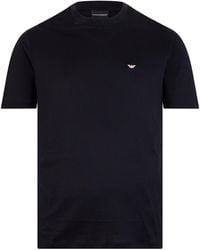 Emporio Armani - Cotton T-Shirt With Short Sleeves - Lyst