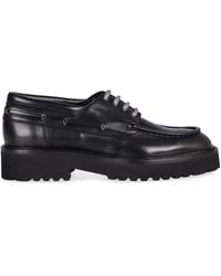 Doucal's - Leather Lace-Up Shoes - Lyst