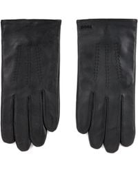 BOSS - Soft Leather Gloves With Wool Lining - Lyst