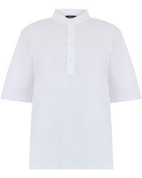 Herno - Cotton Polo With Short Sleeves - Lyst