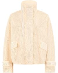 Pinko - Nylon Jacket With Rhinestones - Lyst