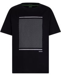 BOSS - Cotton T-Shirt With Print - Lyst