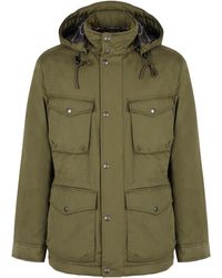 Woolrich - Padded Field Parka with Removable Hood - Lyst