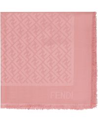 Fendi - Silk And Wool Shawl - Lyst