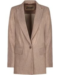 Herno - Single-Breasted One Button Jacket - Lyst