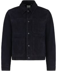 Paul Smith - Suede Jacket With Four Front Pockets - Lyst
