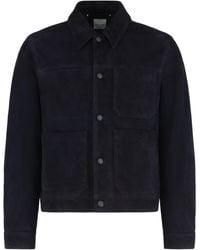Paul Smith - Suede Jacket With Four Front Pockets - Lyst