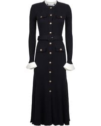 Self-Portrait - Abito midi in maglia di viscosa - Lyst