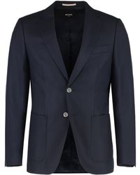 BOSS - Single-Breasted Two-Button Jacket - Lyst