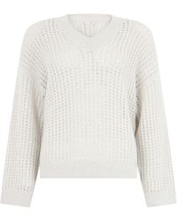 Peserico - Lace Sweater With Sequins - Lyst