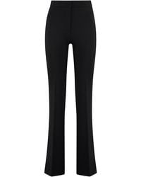 Pinko - Hulka Flared Viscose Trousers - Lyst