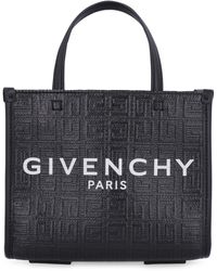 Givenchy Tote bag g min nera in tela spalmata 4g donna - Nero