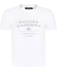 Dolce & Gabbana - Cotton Crew-Neck T-Shirt - Lyst