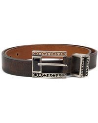 Golden Goose - Leather Belt With Decorated Buckle - Lyst