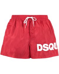 DSquared² Shorts da mare in nylon - Rosso