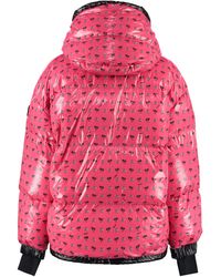 Piumino Echelle in nylon con cappuccio3 MONCLER GRENOBLE in Materiale sintetico di colore Rosa Donna Abbigliamento da Giacche da Piumini e giacche imbottite 3 