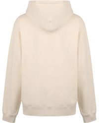 Jil Sander - Felpa in cotone con cappuccio e logo - Lyst