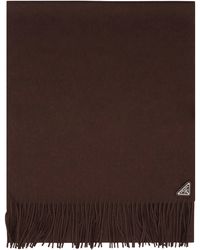 Prada - Sciarpa in seta e cashmere - Lyst
